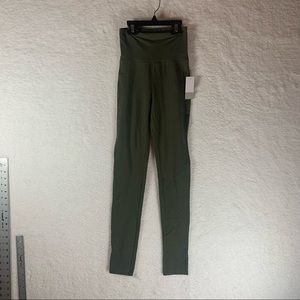 BP Nordstrom Leggings Womens XXS‎ Army Green Pants High Waist Knit New 5049